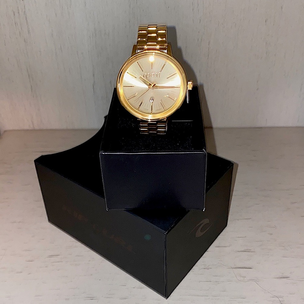 Gold ‘Lindsey’ Rip Curl Watch